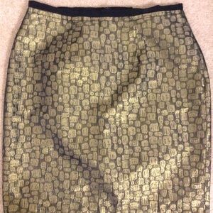 Loft gold metallic skirt | Size 4P
